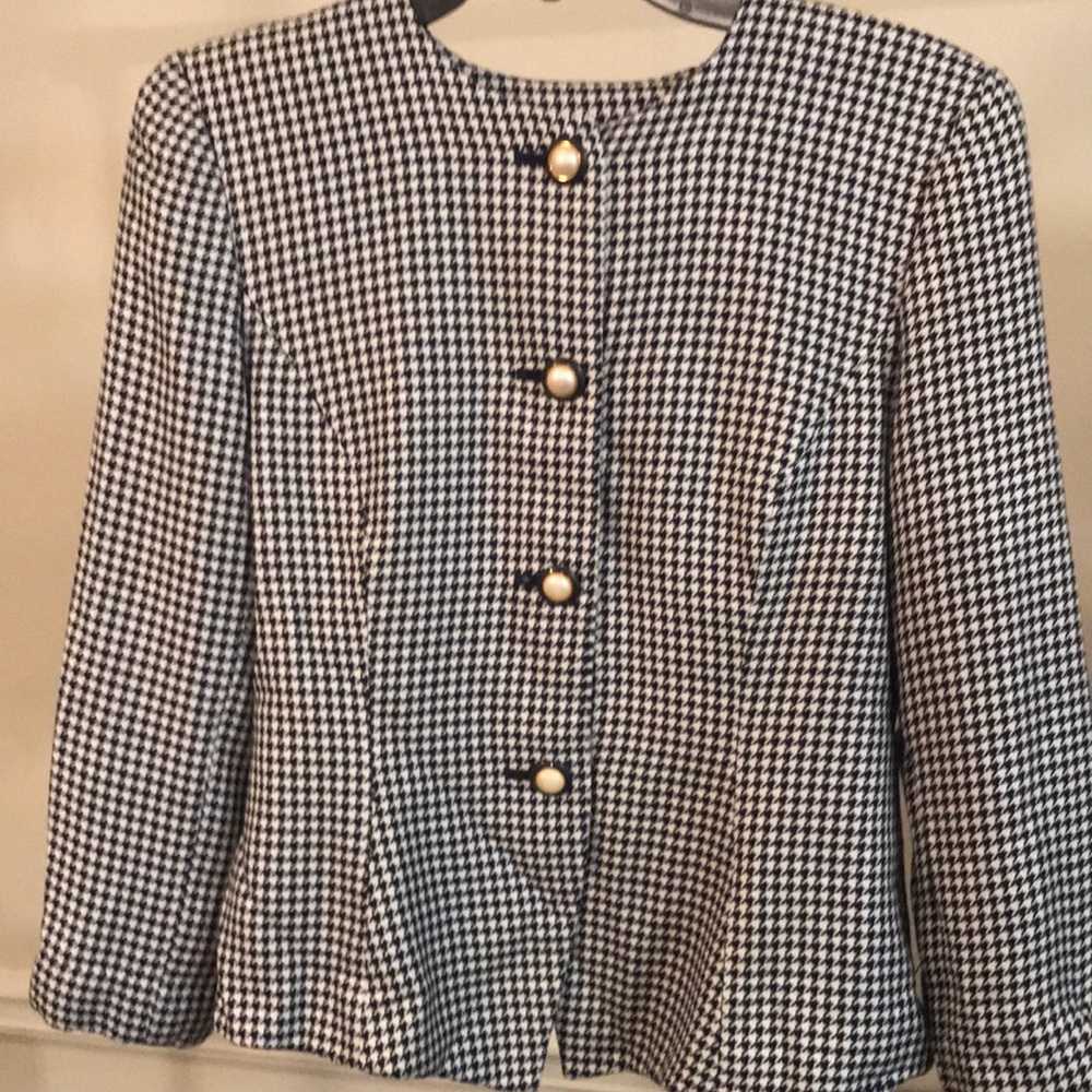 Vintage checkered blazer